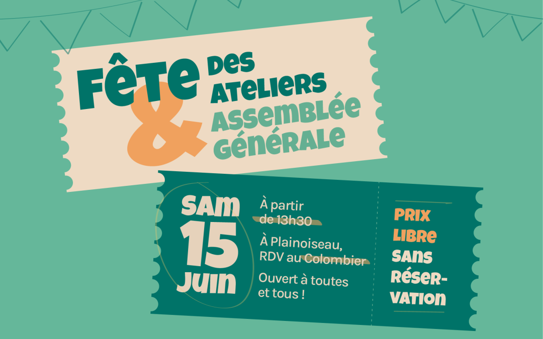 Fête des ateliers du Colombier – Samedi 15 juin – à partir de 13H30